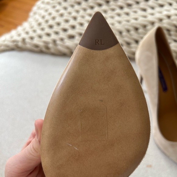 Ralph Lauren Collection Celia Goat-Suede Pump - Picture 5 of 9